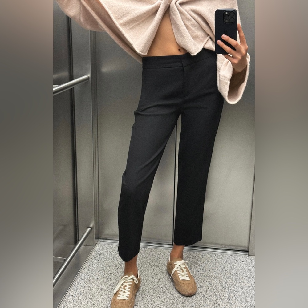 Zara Black Skinny-Leg Work Pants - Size 6